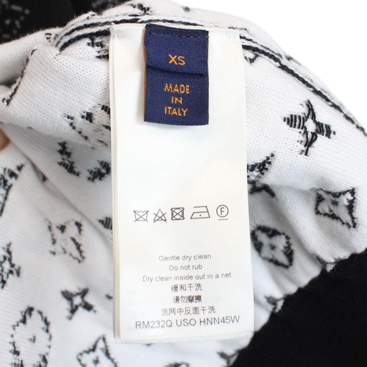 Louis Vuitton Black and White Monogram Gradient Hoodie Jumper