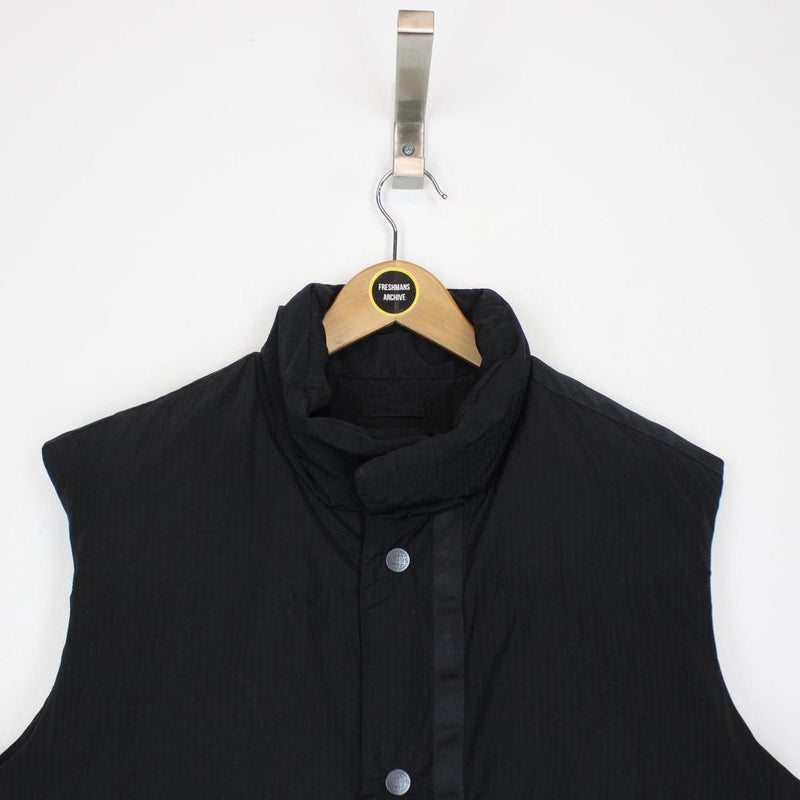 ST95 Black Recycled Nylon Puffer Gilet Vest