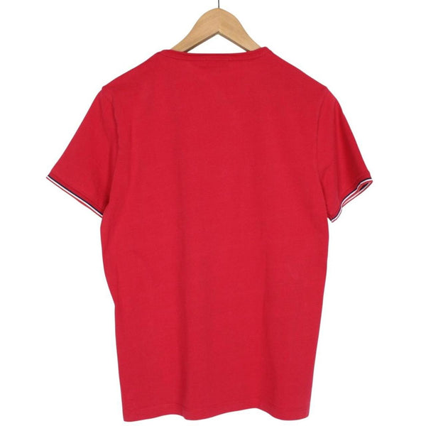Moncler Maglia Red Classic Logo Short Sleeve T-Shirt