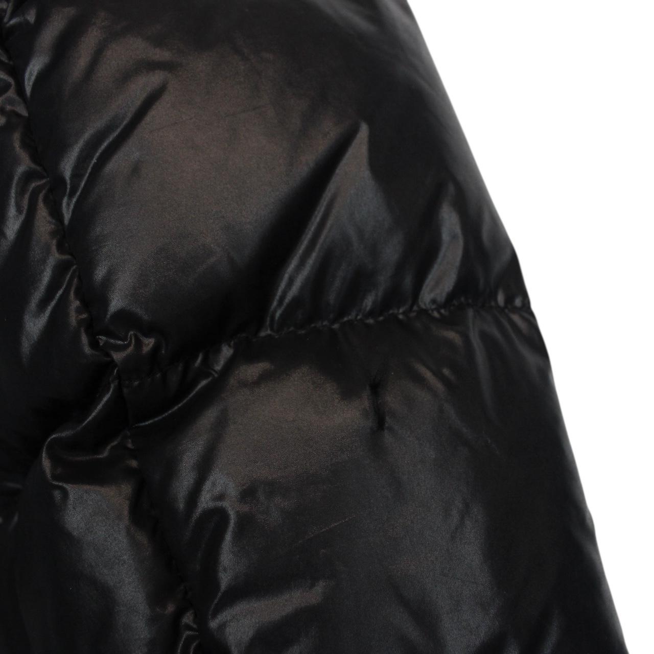 Moncler Maya Black Full Zip Hooded Down Puffer Jacket