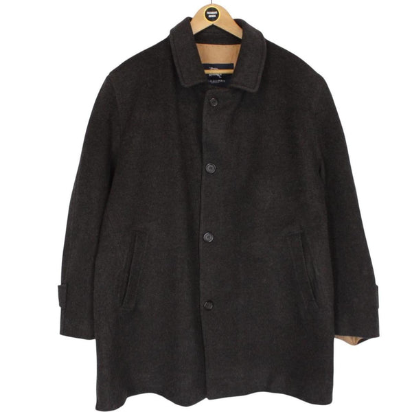 Vintage Burberry London Khaki Brown Wool Blend Jacket