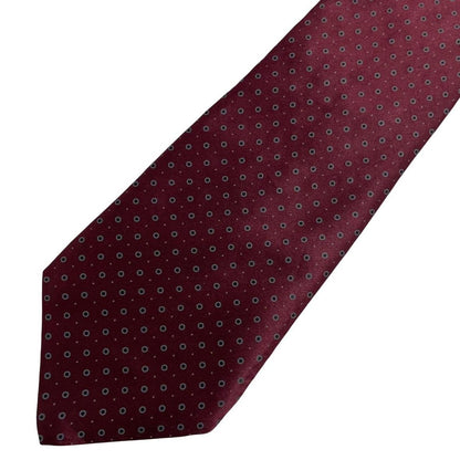 Vintage DKNY Burgundy Circle Silk Tie