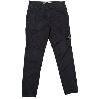 Stone Island Black Slim Fit Cargo Trousers