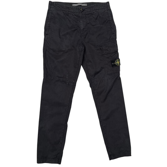 Stone Island Black Slim Fit Cargo Trousers