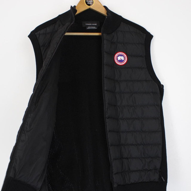 Canada Goose Hybridge Knit Black Down Gilet / Bodywarmer