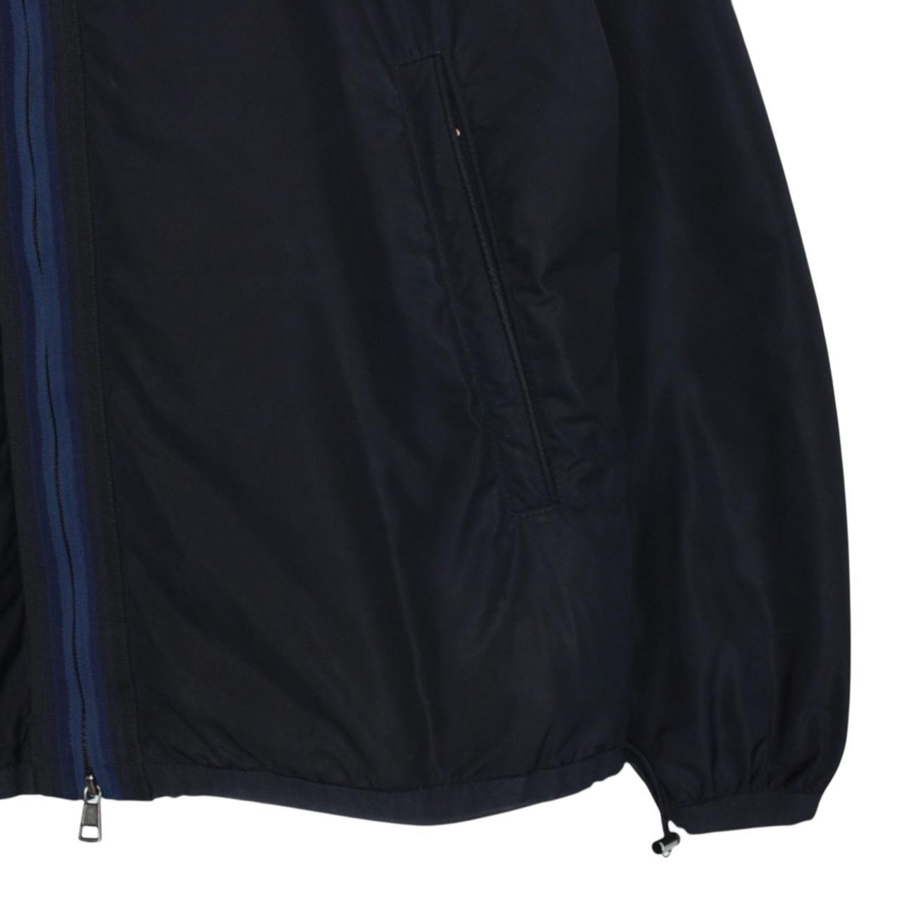Moncler Nash Navy Blue Full Zip Nylon Down Jacket