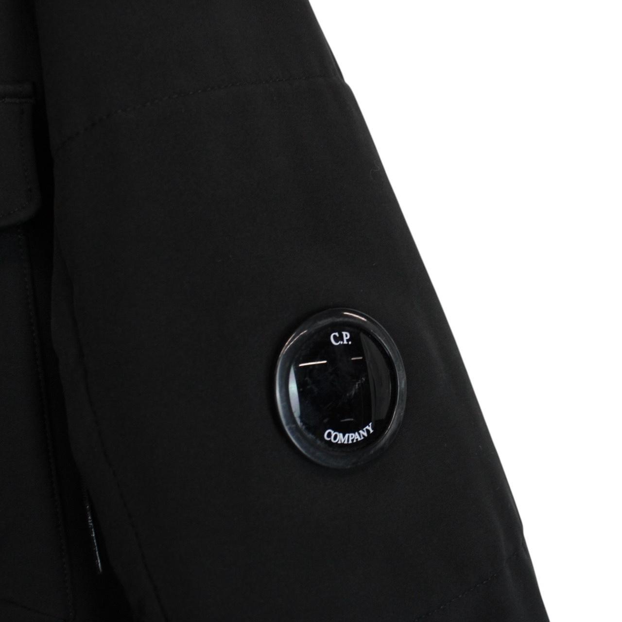 CP Company Black Full Zip Multi Pocket Soft Shell Goggle Jacket