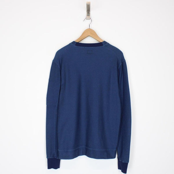 CP Company Blue 3D Tacting Goggle Sweatshirt Jumper