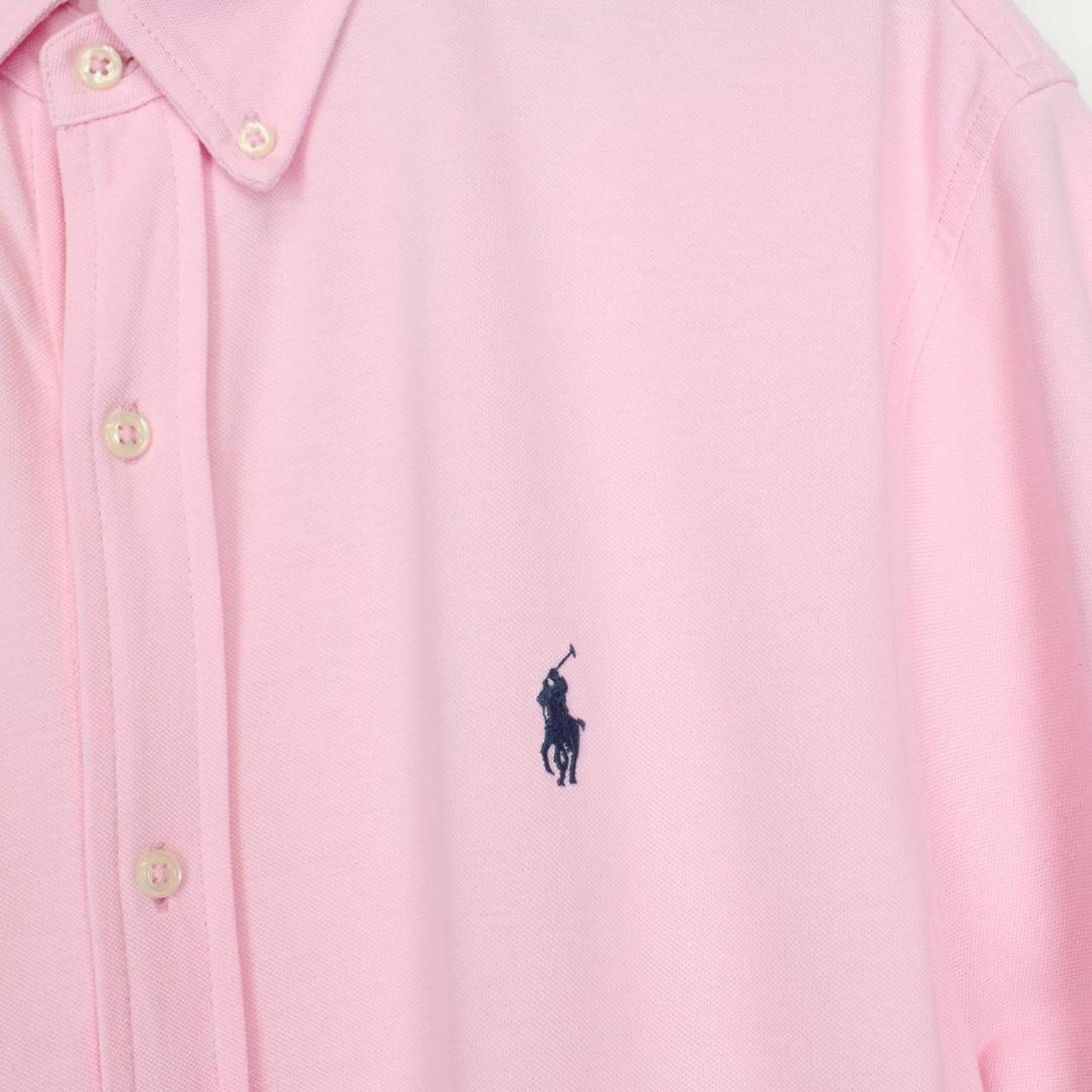Polo Ralph Lauren Pink Short Sleeve Cotton Featherweight Mesh Shirt