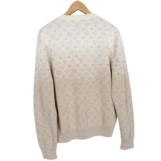 Louis Vuitton Beige LV Monogram Cotton Sweatshirt Jumper
