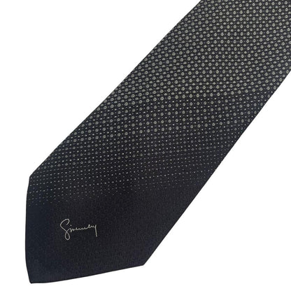 Givenchy grey polyester tie featuring a classic design and excellent condition.