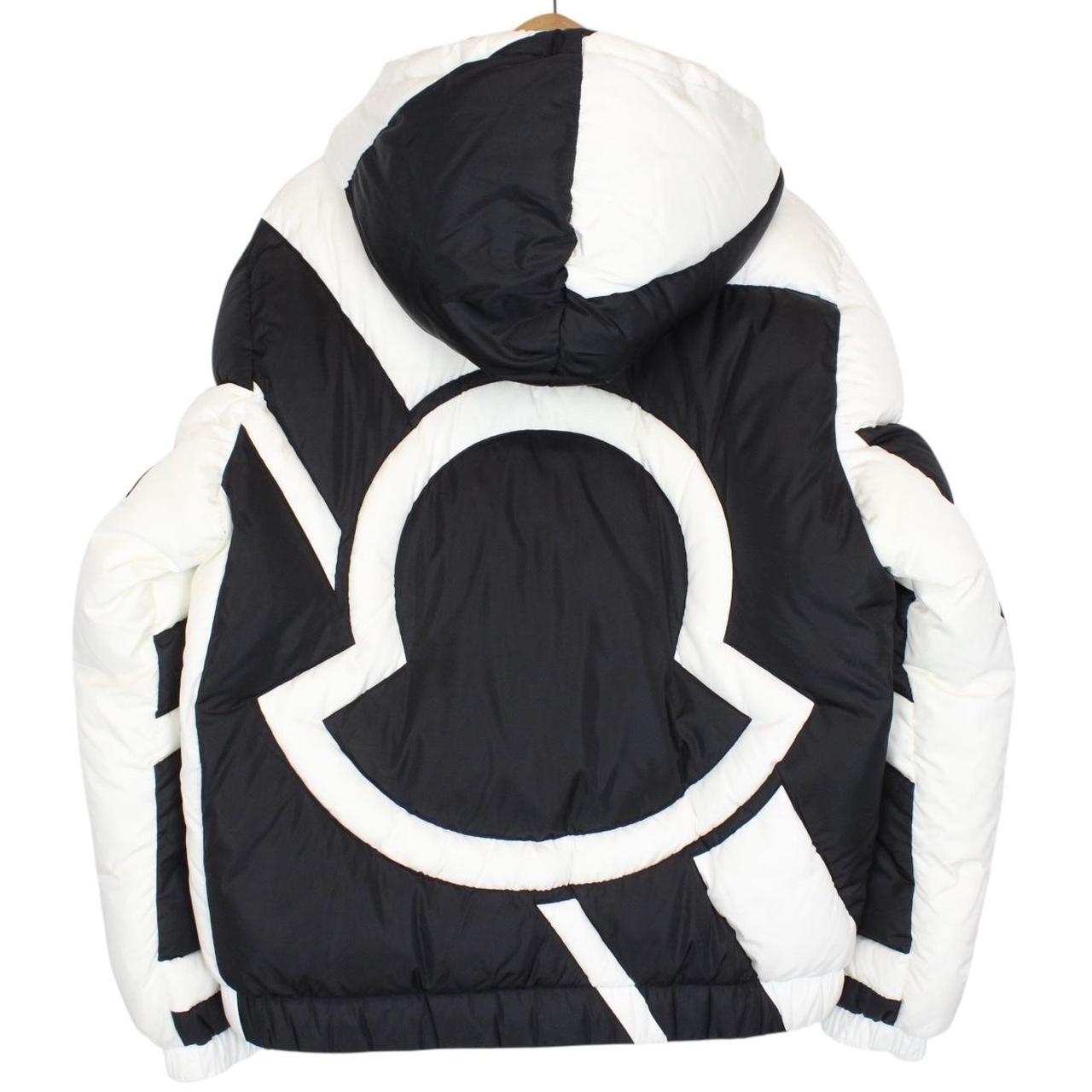 Moncler 5 Craig Green Plungery White and Black Full Zip Down Jacket