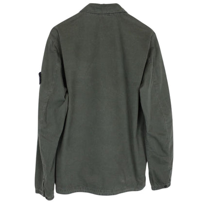 Stone Island AW 2020 Green Full Zip Cotton Overshirt Jacket