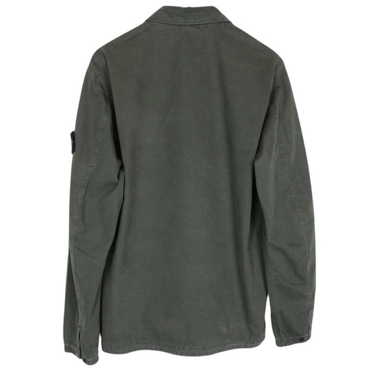 Stone Island AW 2020 Green Full Zip Cotton Overshirt Jacket