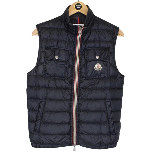 Moncler Navy Blue Achille Down Gilet / Bodywarmer Jacket