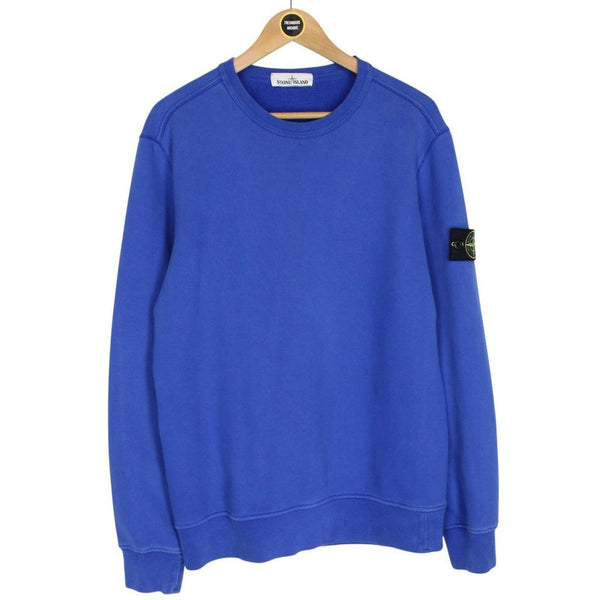 Stone Island AW 2017 Blue Cotton Sweatshirt Jumper