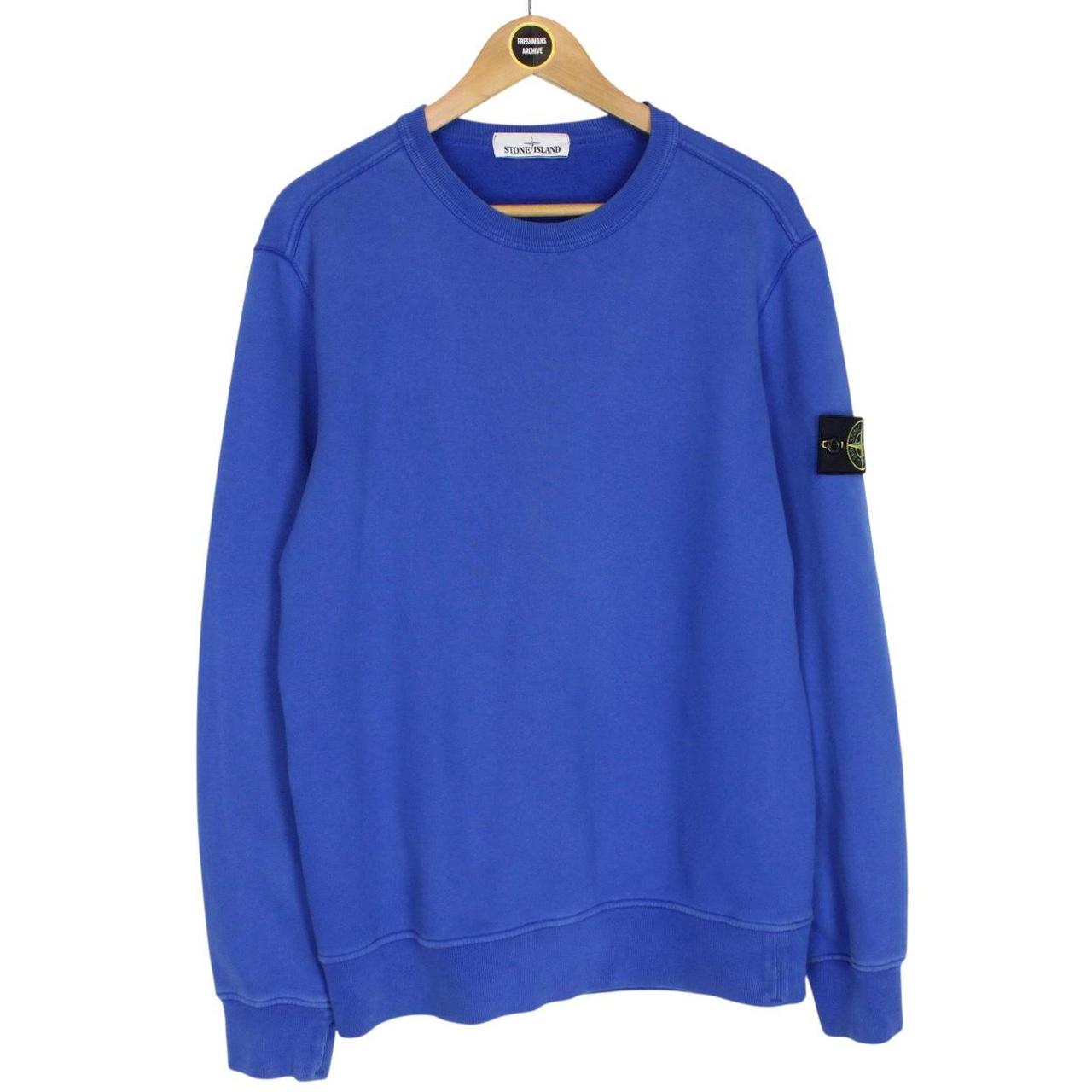 Stone Island AW 2017 Blue Cotton Sweatshirt Jumper