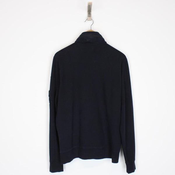 CP Company Navy Blue Full Zip Lens Sweatshirt Jumper