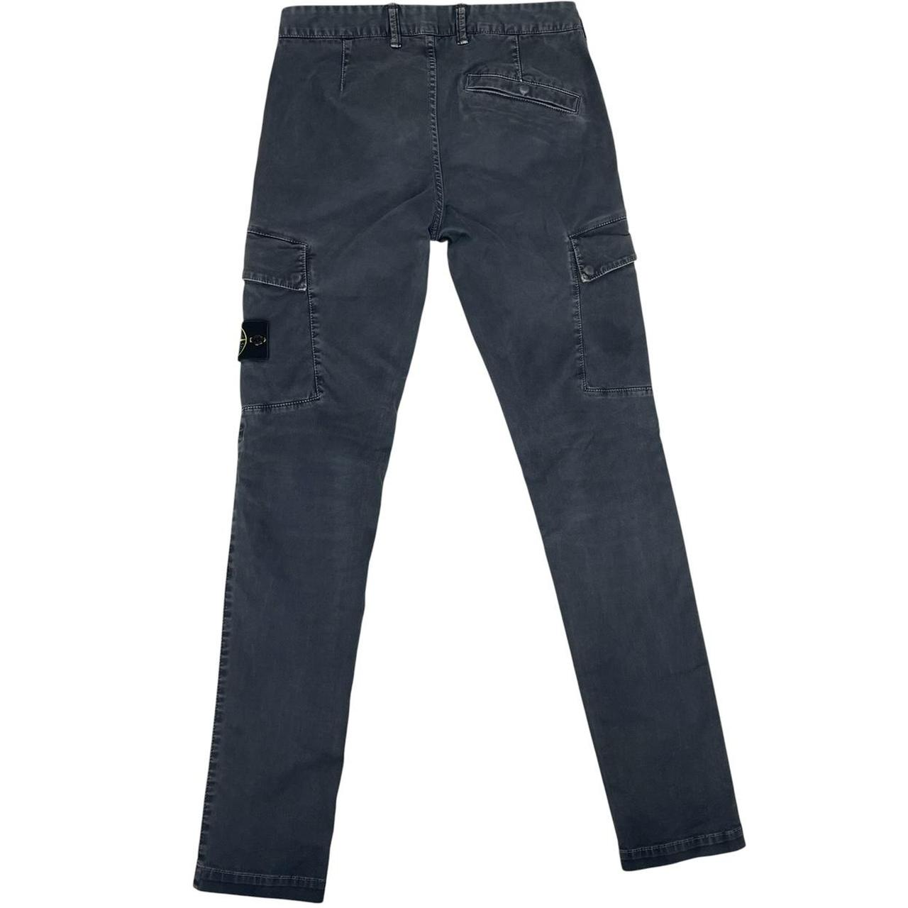 Stone Island AW 2022 Black Skinny Fit Cargo Trousers