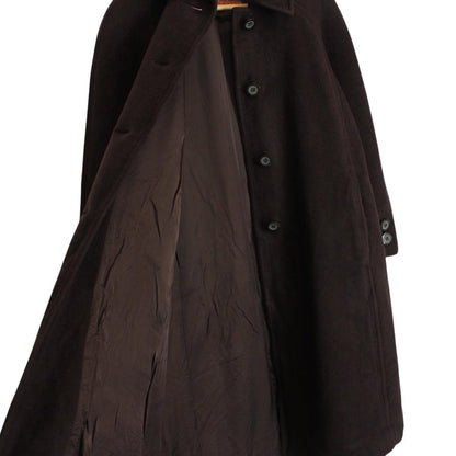 Vintage 90s Yves Saint Laurent Brown Cashgora Wool Coat