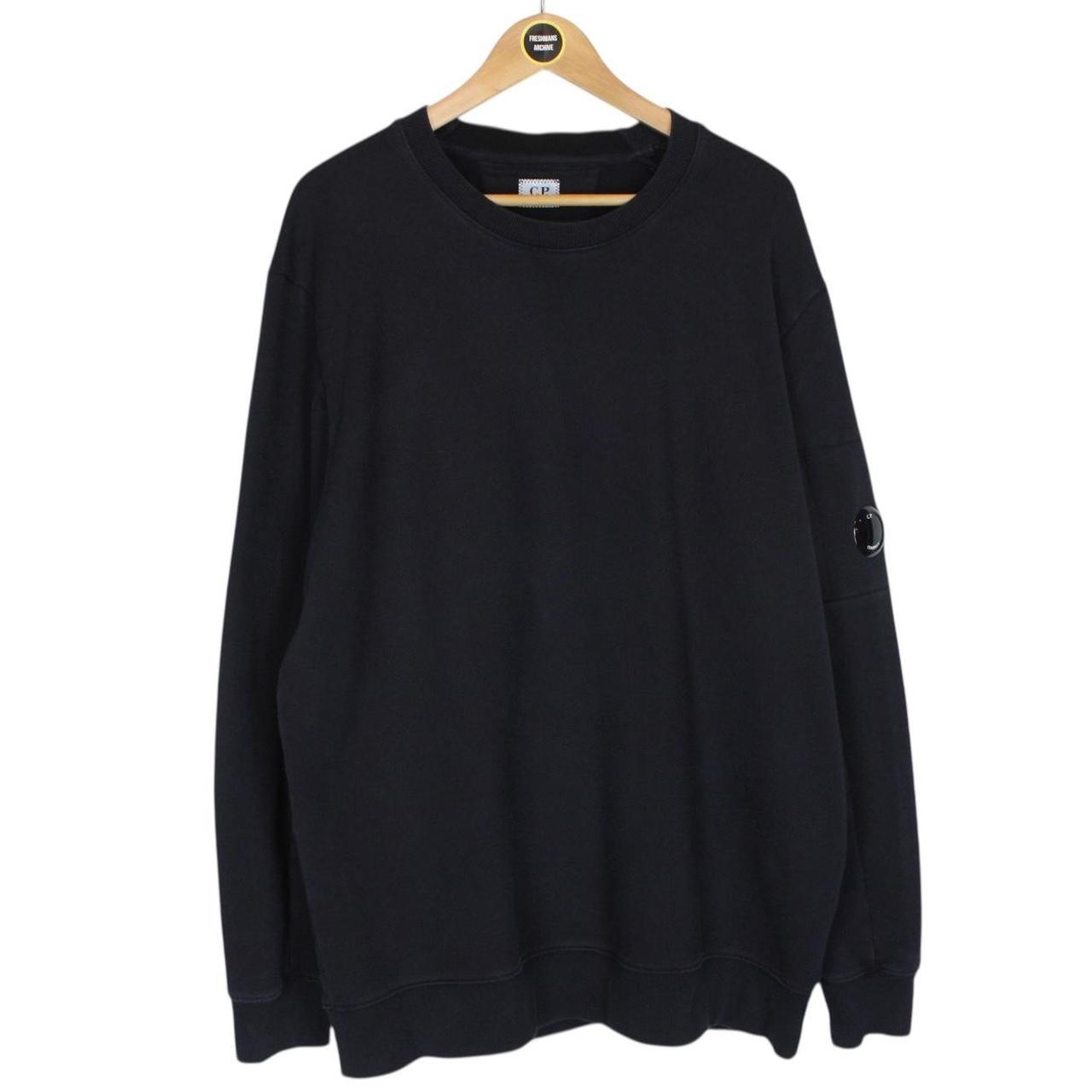 CP Company Navy Blue Goggle Lens Cotton Sweatshirt Jumper