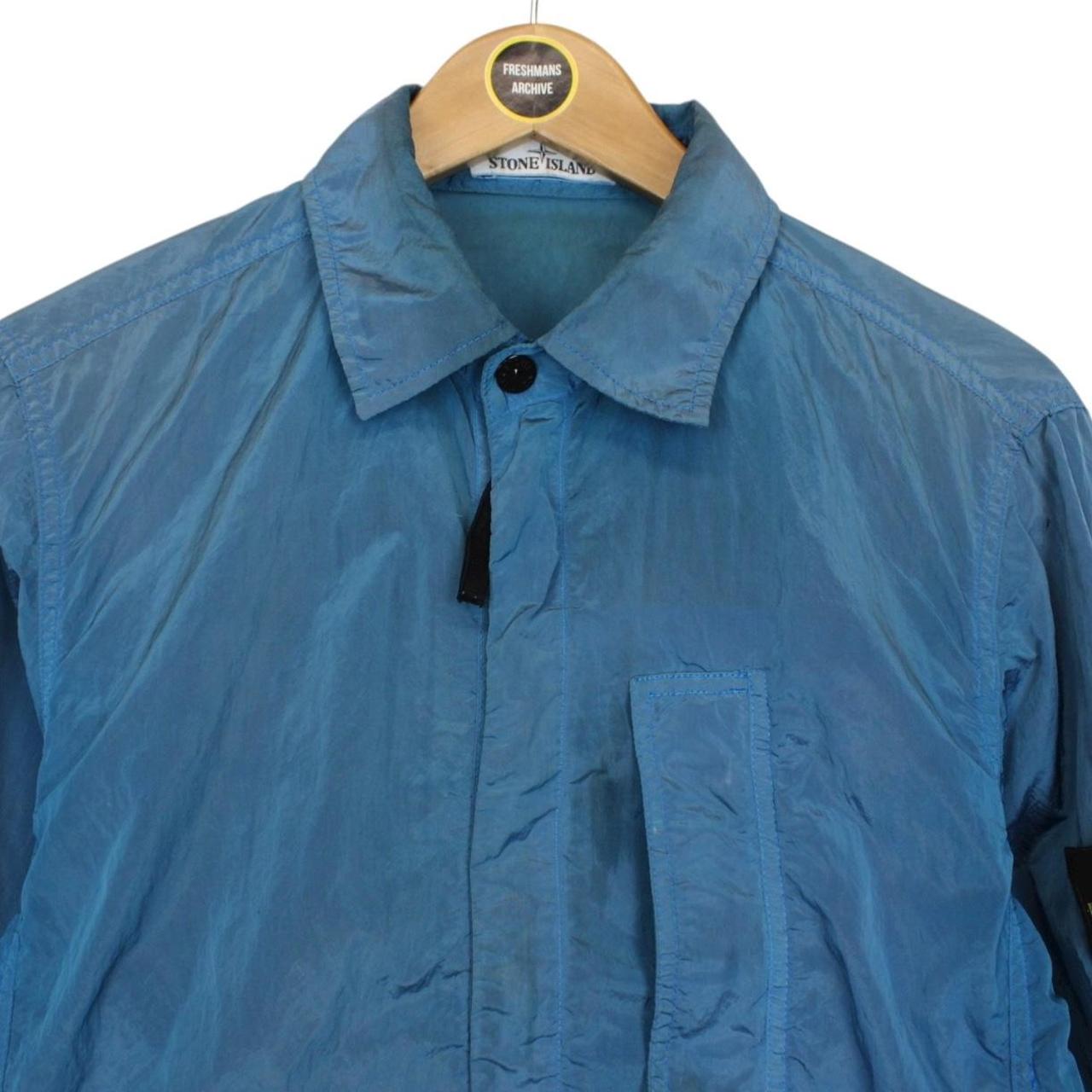 Stone Island SS 2018 Blue Full Zip Nylon Metal Overshirt Jacket