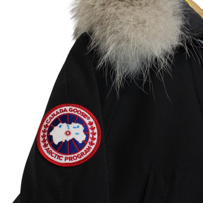 Canada Goose Black Chilliwack Bomber Down Jacket with Fur Trim