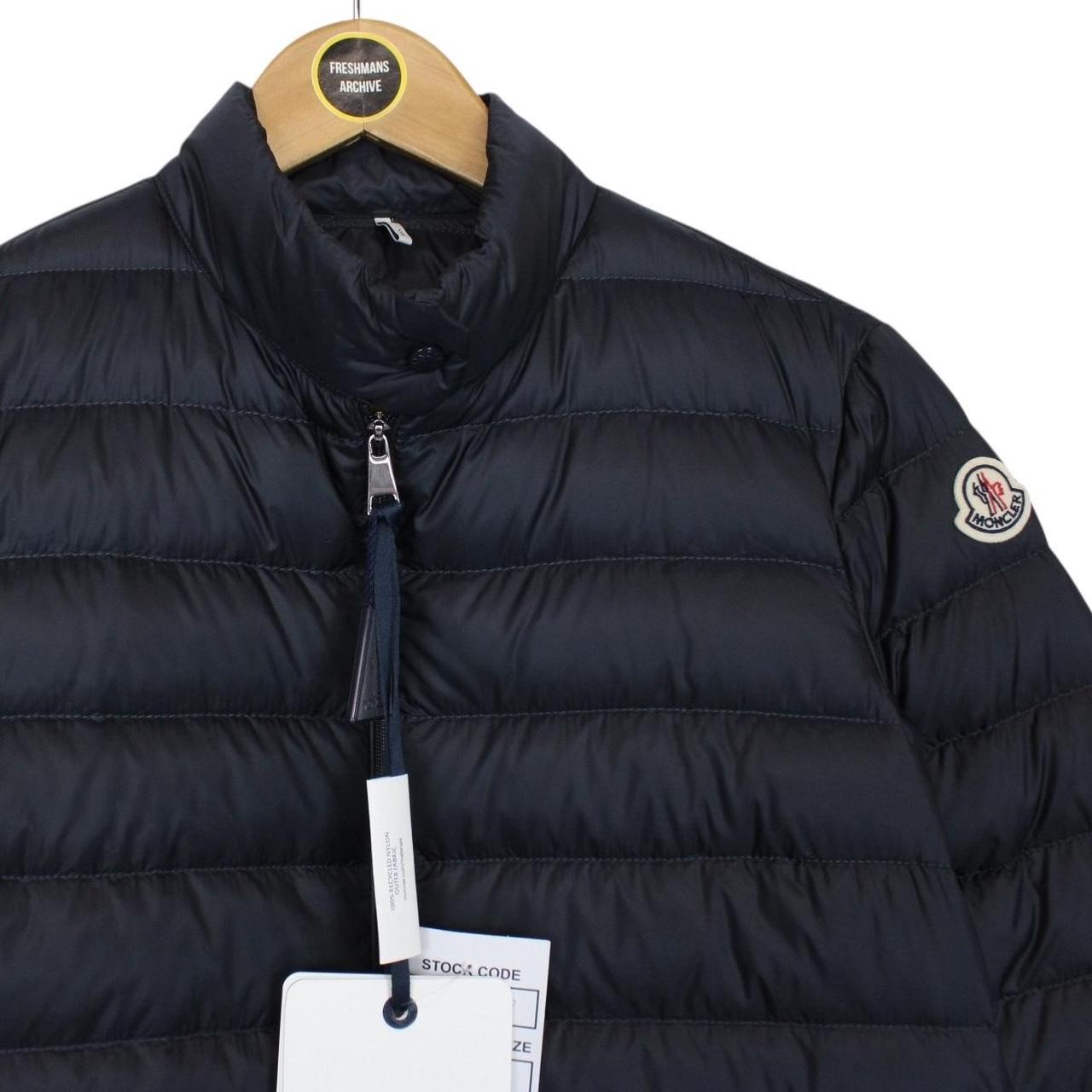 Moncler Lans Navy Blue Quilted Down Jacket