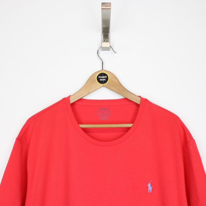 Polo Ralph Lauren Red Short Sleeve Cotton T-Shirt