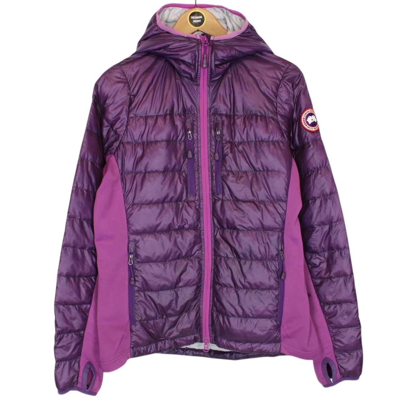 Canada Goose Purple Hybridge Lite Full Zip Hooded Down Jacket
