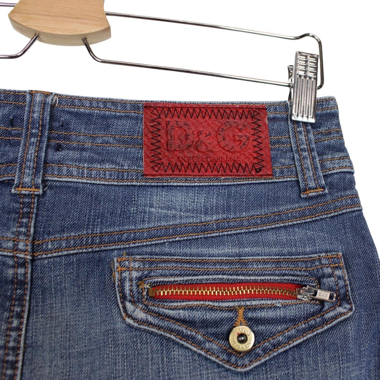 Dolce &amp; Gabbana Blue Denim Mini Skirt