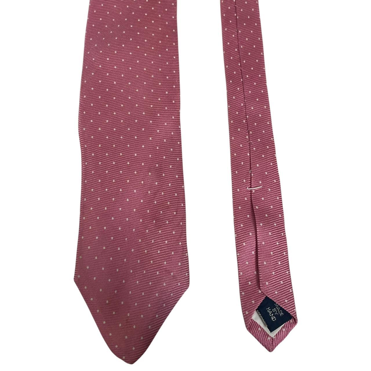 Vintage Polo Ralph Lauren Pink and White Polkadot Silk Tie
