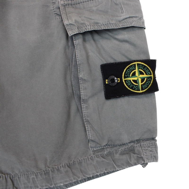 Stone Island SS 2015 Grey Bermuda Cotton Cargo Shorts