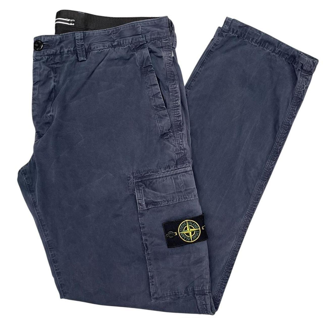 Stone Island AW 2014 Navy Blue Slim Fit Cargo Trousers