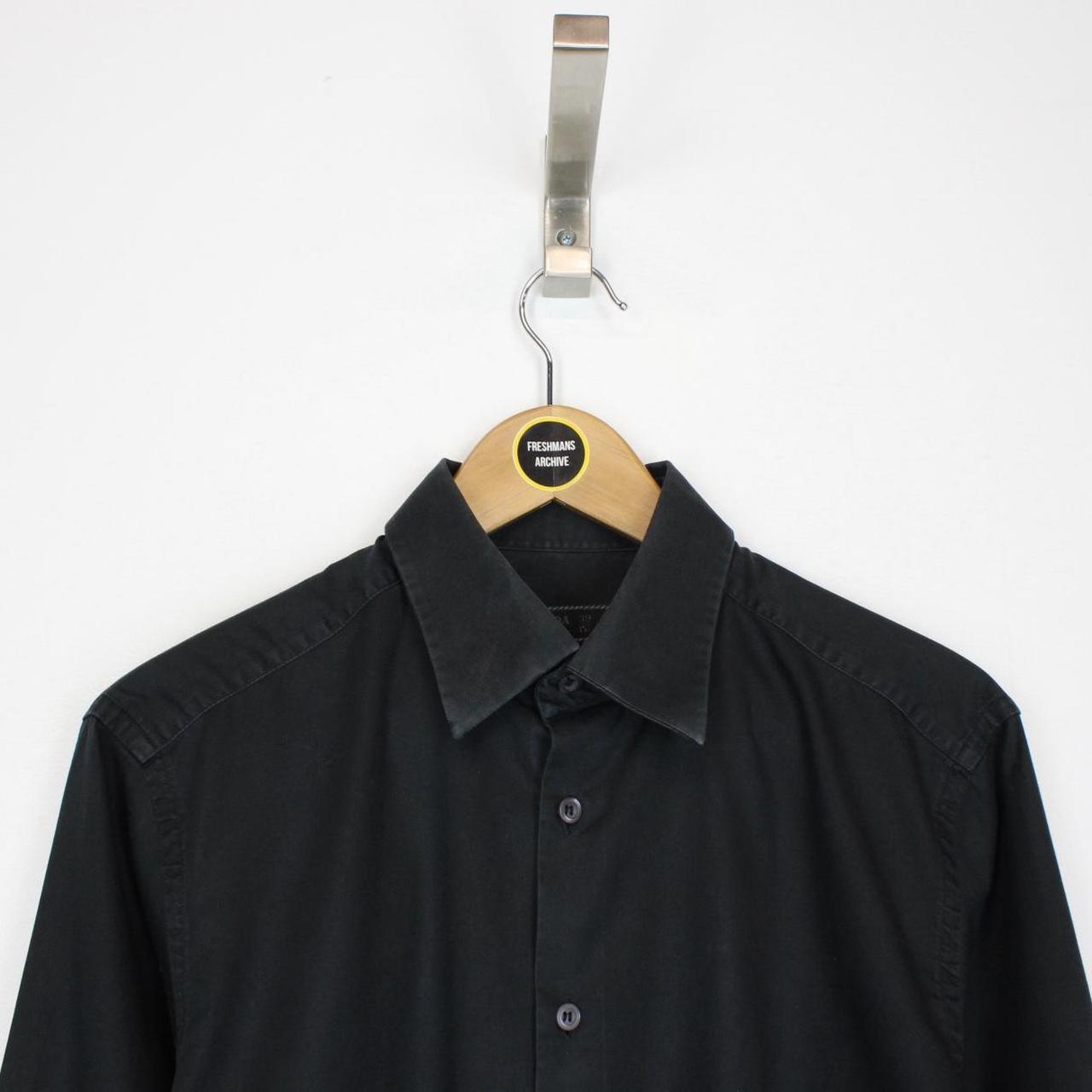 Prada Black Long Sleeve Cotton Shirt