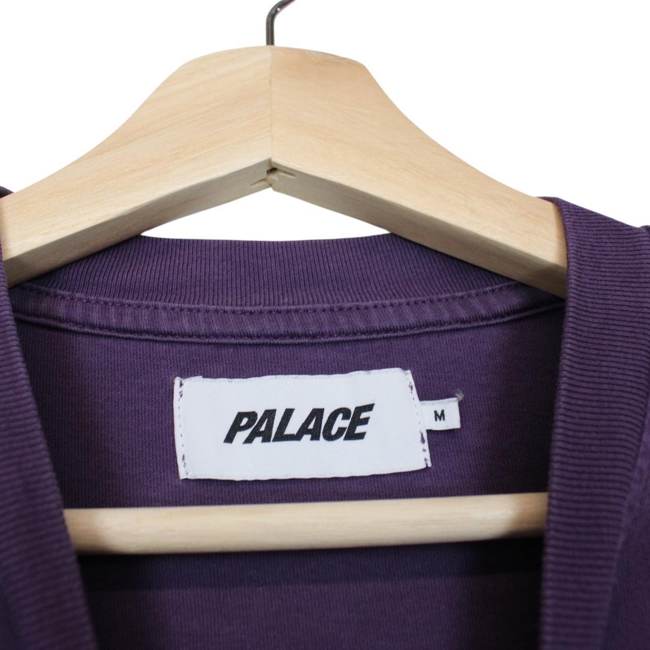 Palace Purple Felt P Logo Short Sleeve Cotton T-Shirt