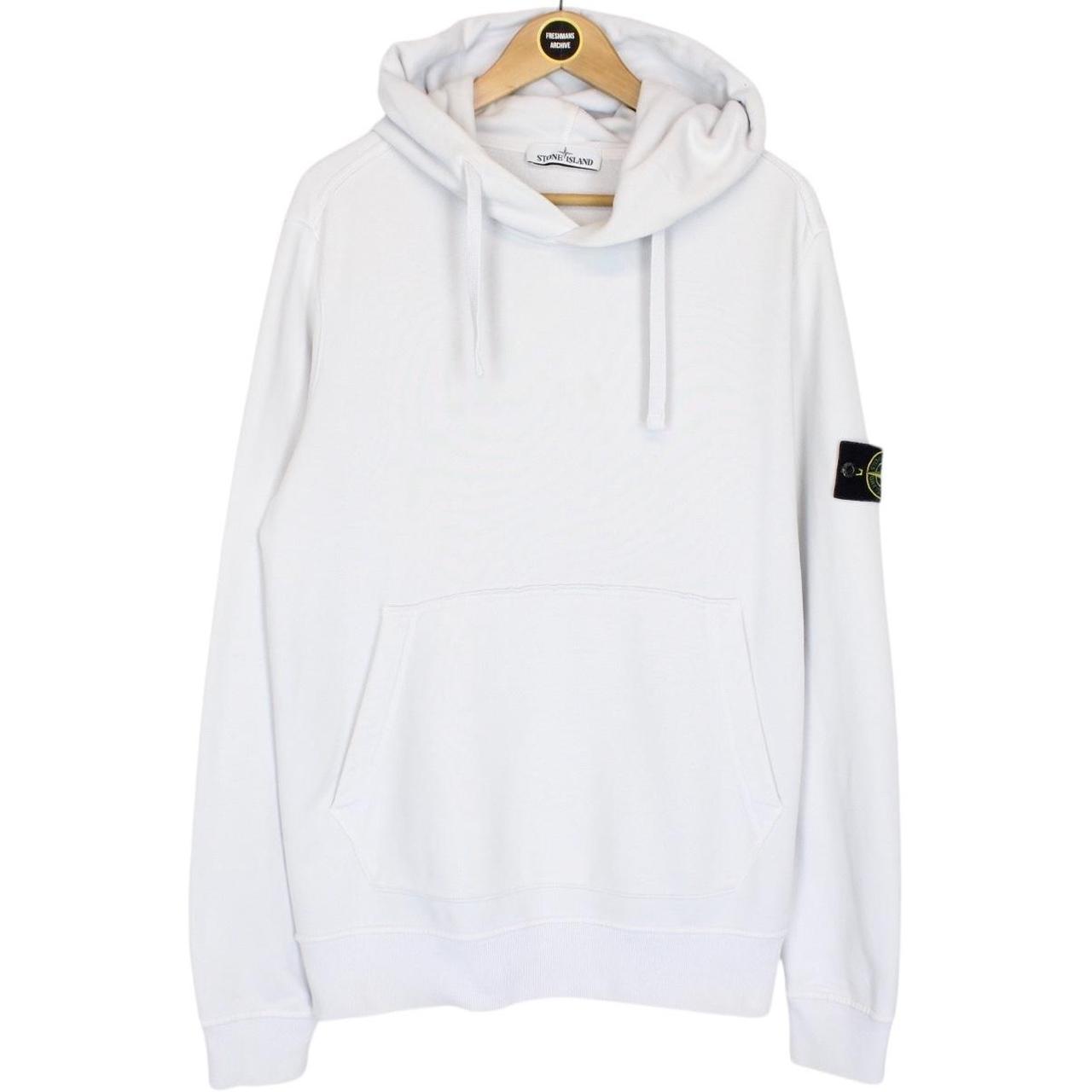 Stone Island AW 2018 Light Blue Cotton Hoodie Jumper