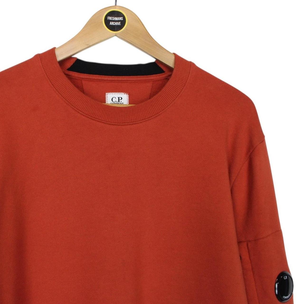 CP Company Burnt Orange Goggle Sweatshirt Jumper