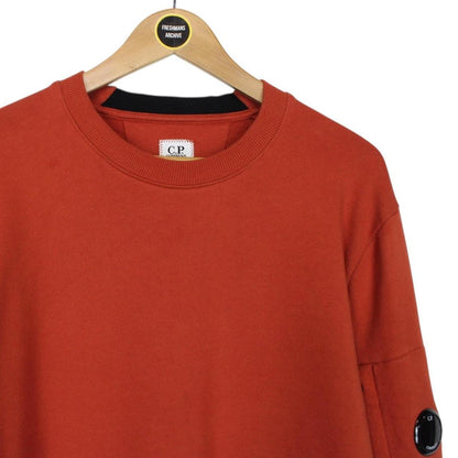 CP Company Burnt Orange Goggle Sweatshirt Jumper