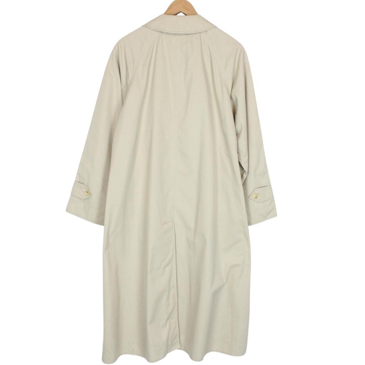 Vintage 90s Burberry Beige Single Breasted Trench Coat