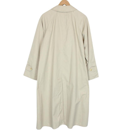 Vintage 90s Burberry Beige Single Breasted Trench Coat