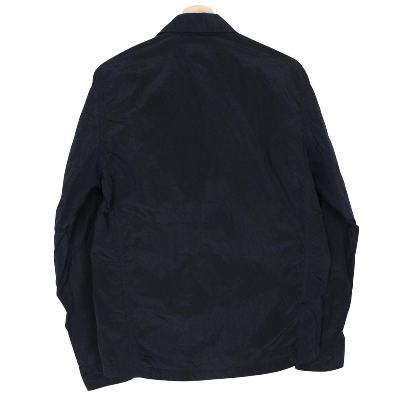 Stone Island SS 2018 Navy Blue Full Zip Nylon Metal Overshirt Jacket