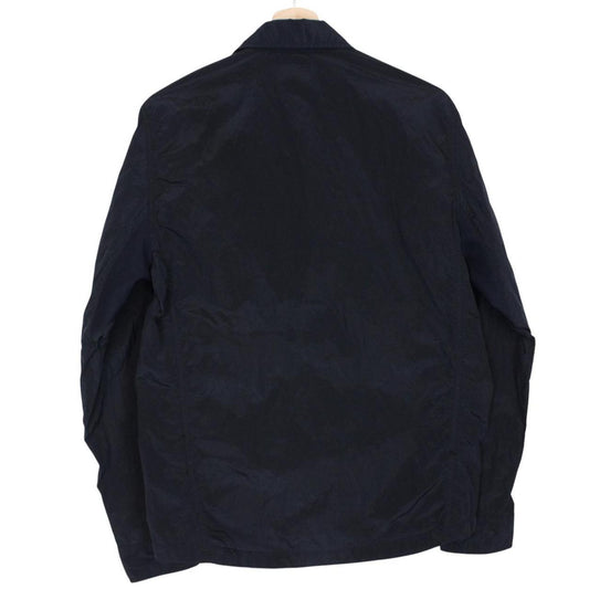 Stone Island SS 2018 Navy Blue Full Zip Nylon Metal Overshirt Jacket