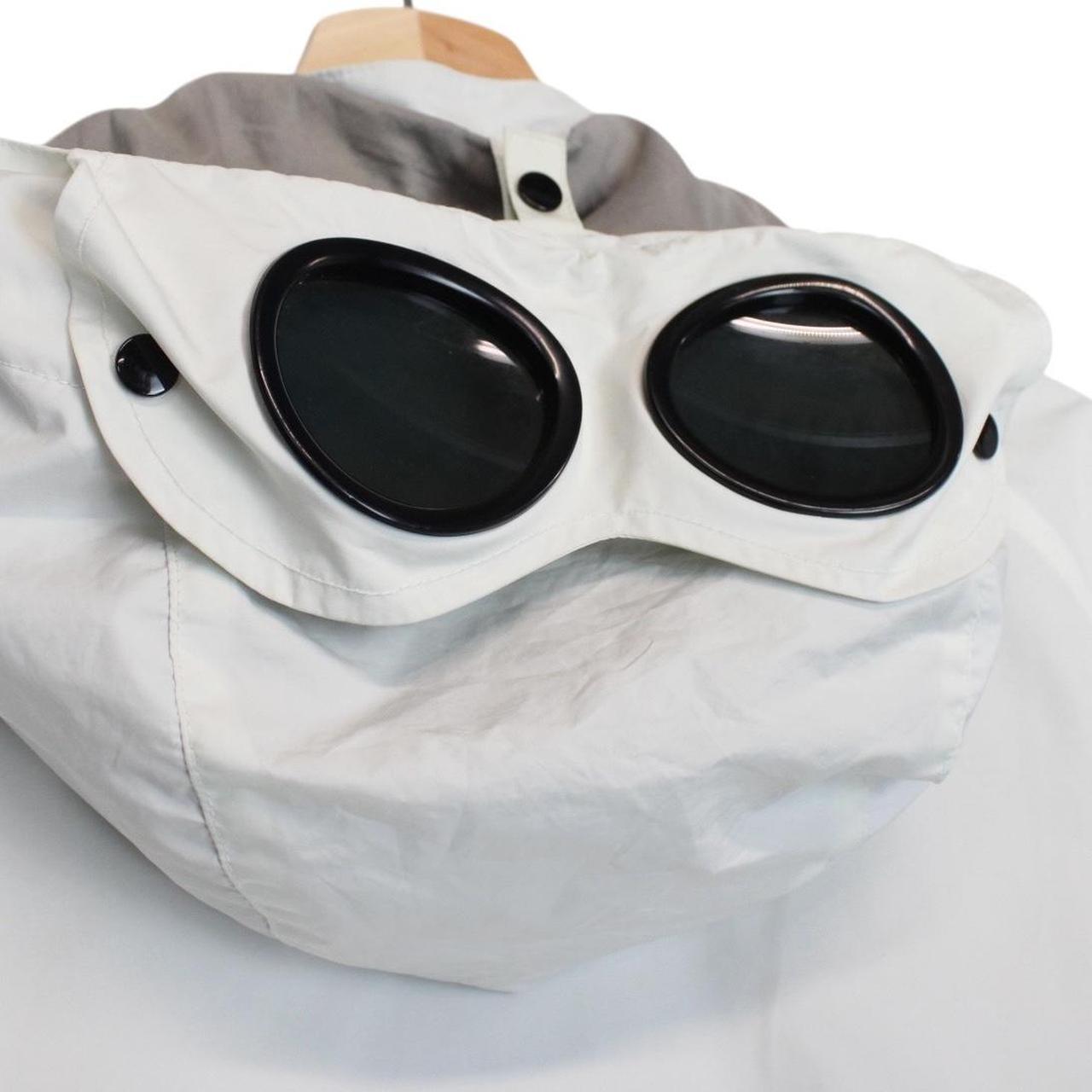 CP Company White Micro-M Full Zip Goggle Jacket