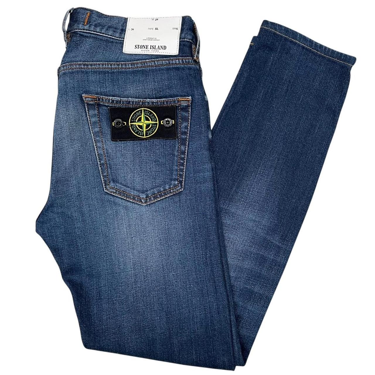 Stone Island SS 2015 Navy Blue Slim Fit Denim Jeans
