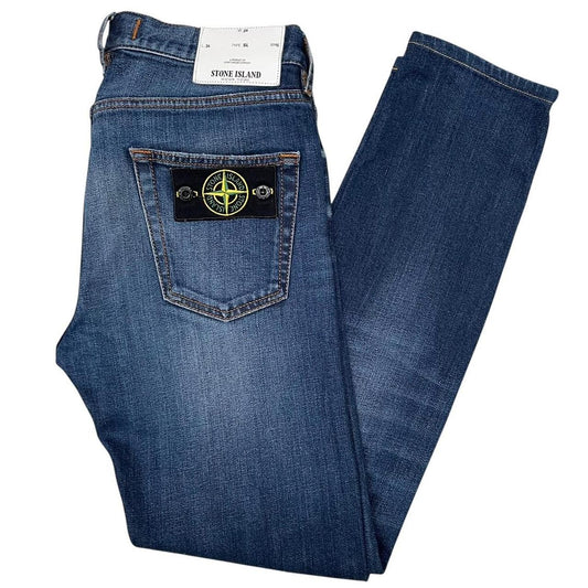 Stone Island SS 2015 Navy Blue Slim Fit Denim Jeans