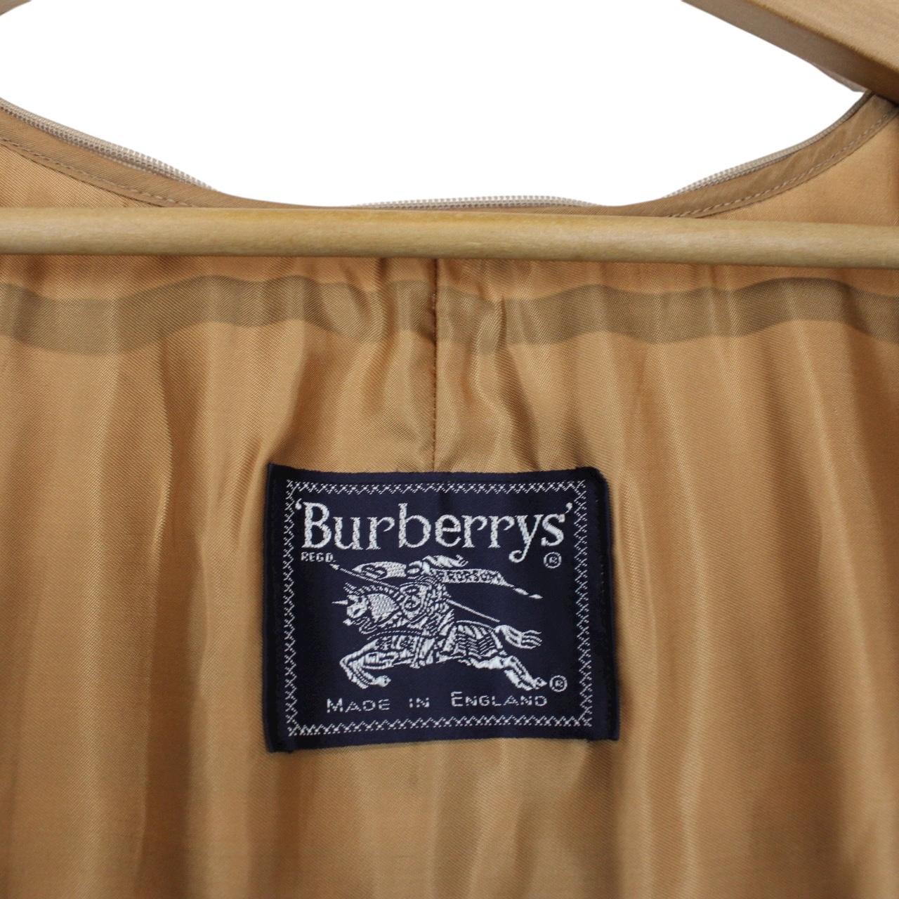 Vintage 90s Burberry Beige Nova Check Trench Coat Removable Lining