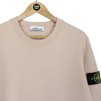 Stone Island AW 2021 Beige Cotton Sweatshirt Jumper