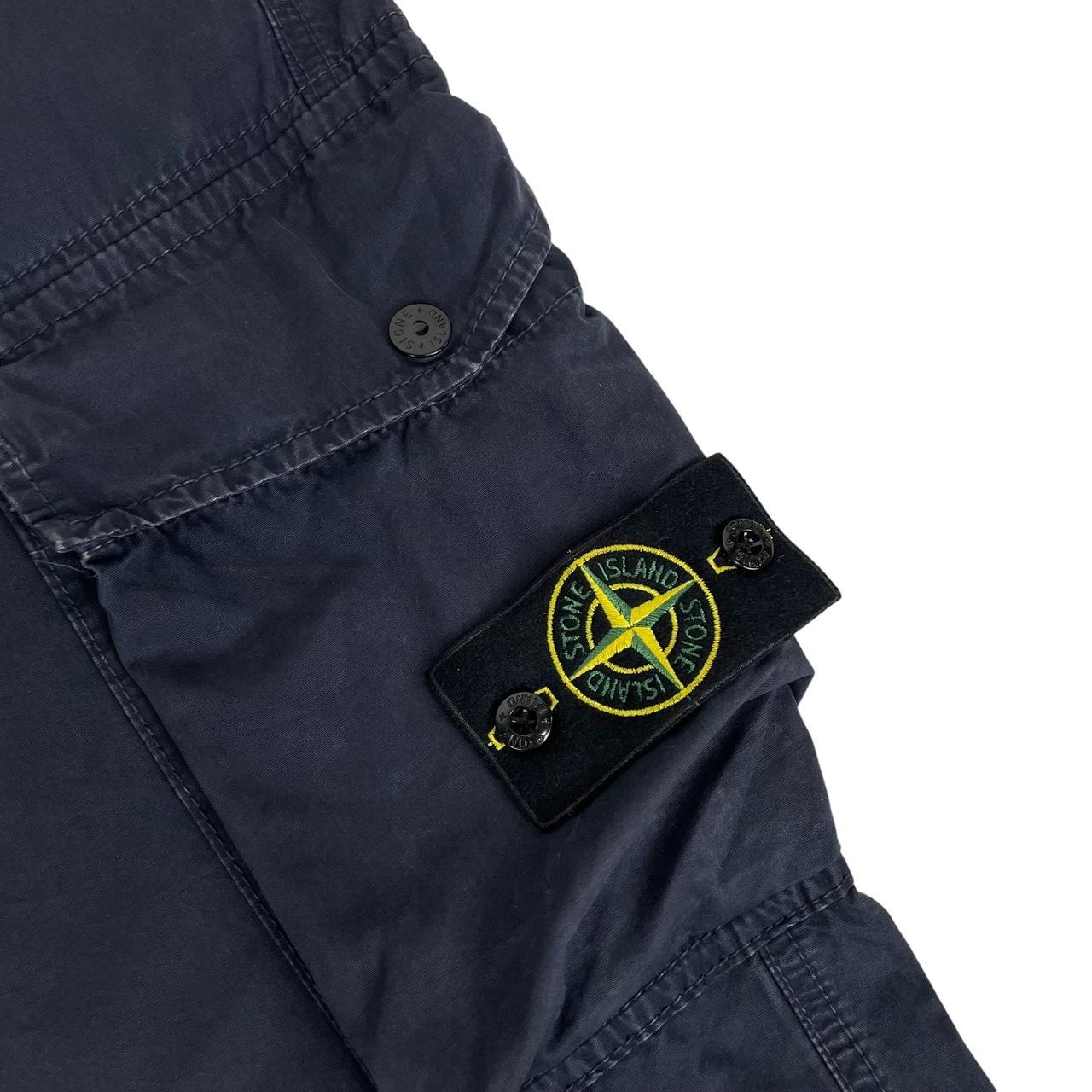 Stone Island SS 2021 Navy Blue Slim Fit Cargo Trousers