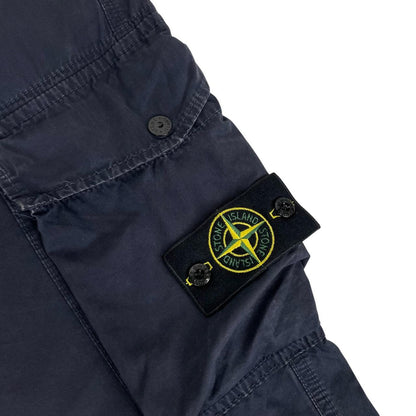 Stone Island SS 2021 Navy Blue Slim Fit Cargo Trousers